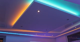 Натяжной потолок с подсветкой Егорьевск, цена от 2134 руб.